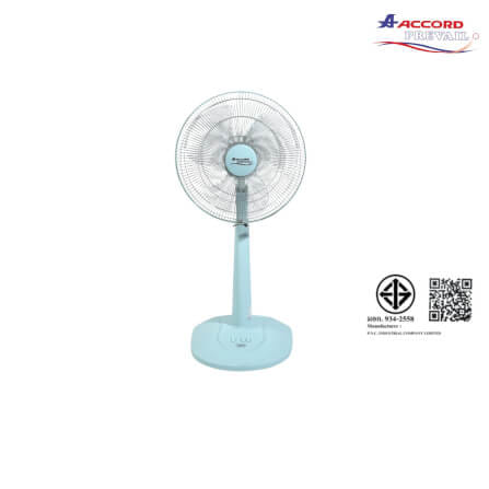 พัดลมตั้งโต๊ะ ACCORD PREVAIL AC-1664 สีฟ้า_8